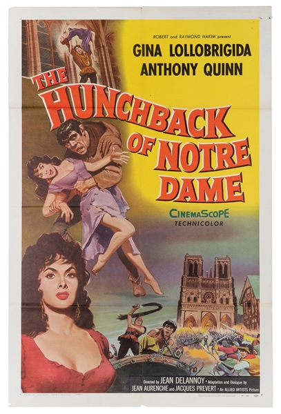  The Hunchback of Notre Dame. Allied Artists, 1957. One shee...