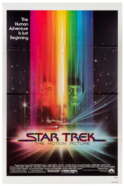  Star Trek: The Motion Picture. Paramount, 1979. One sheet (...