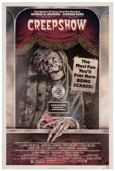  Creepshow. Warner Bros., 1982. One sheet (41 x 27”). Design...