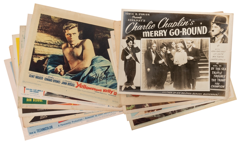  Collection of 11 Lobby Cards. Including: The Big Boss. Colu...