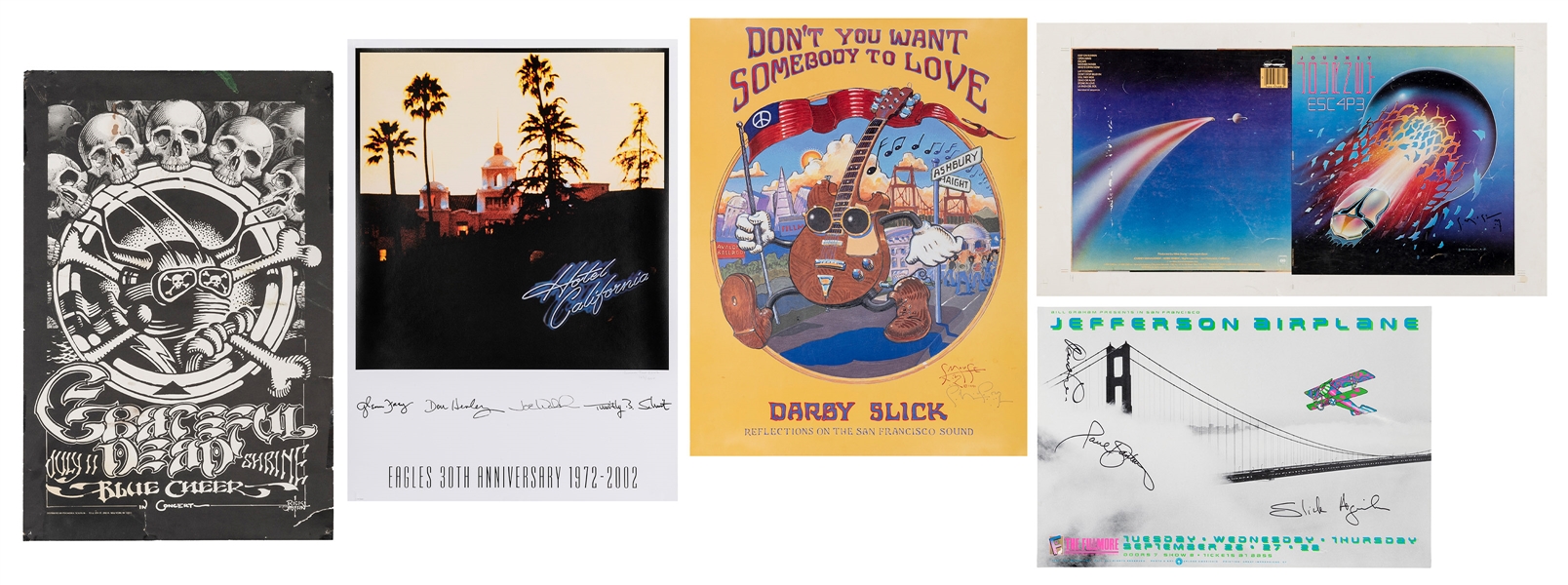  Group of 6 Rock Posters. Including: Don’t You Want Somebody...