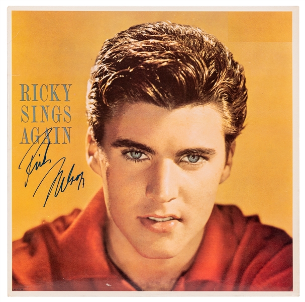  Ricky Nelson Signed Album. Ricky Sings Again. Imperial Reco...