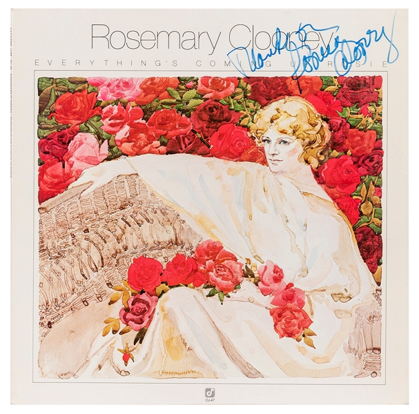  Rosemary Clooney Signed Album. Everything’s Coming Up Rosie...