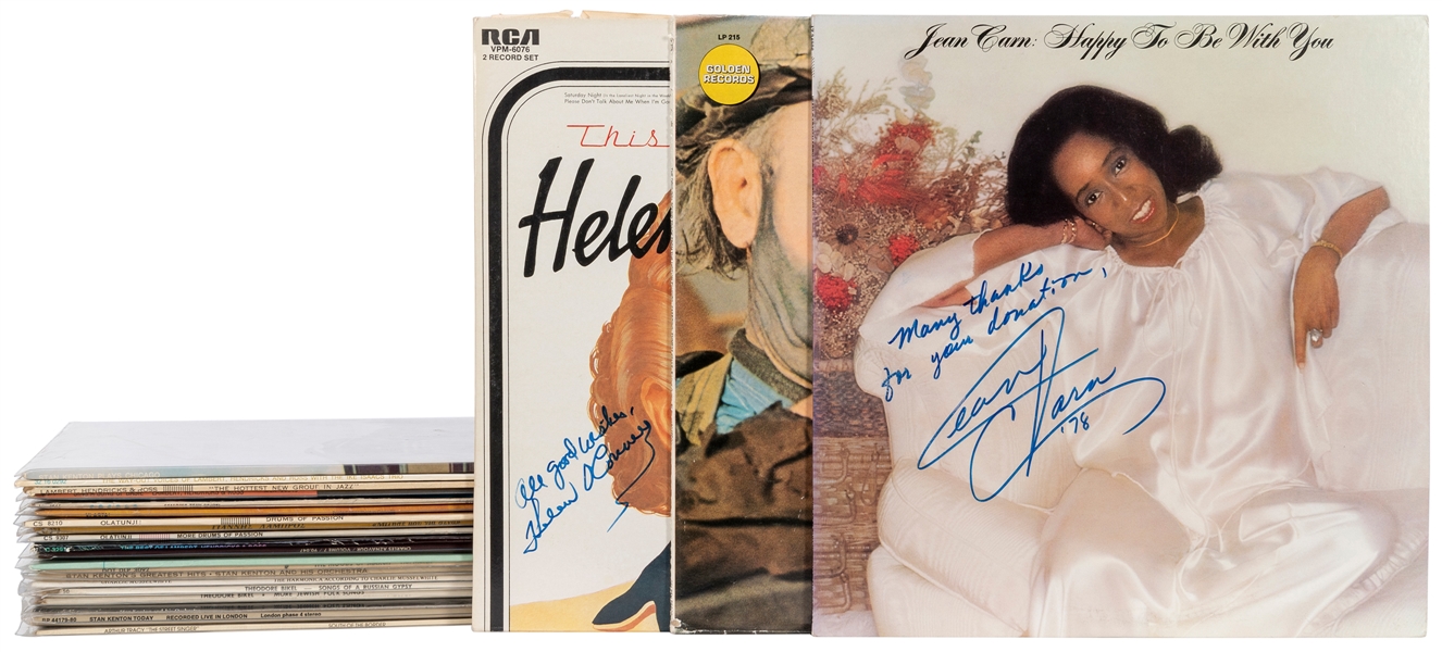  Lot of Signed Folk, Jazz, and Orchestral Albums. Includes 1...