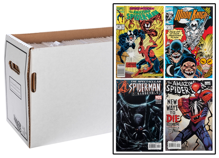  Lot of 2 Comic Boxes of Spiderman Comics. Marvel Comics, 19...