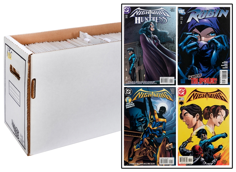 Lot of 4 Comic Boxes of DC Comic Books. 1980s-2000s (vast m...