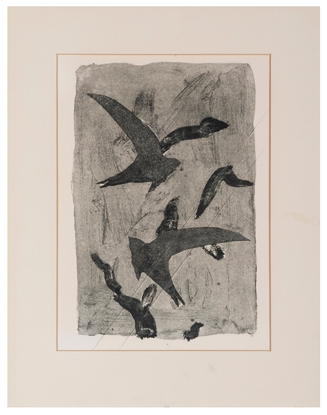  BRAQUE, Georges (1892-1963). Birds in Flight. Etching. Plat...