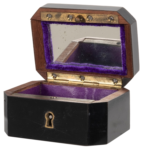  Coin or Ring Vanishing Box. Circa 1900. Handsome locking bo...