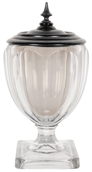  Crystal Mirror Vase (Large). Circa 1910. Handkerchiefs plac...