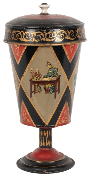  Confetti or Bran Vase. Holland: Okito [?], ca. 1900. Tall t...