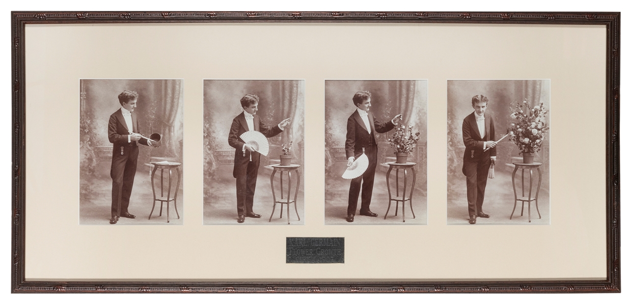  Germain, Karl. Four Photographs of Karl Germain Performing ...