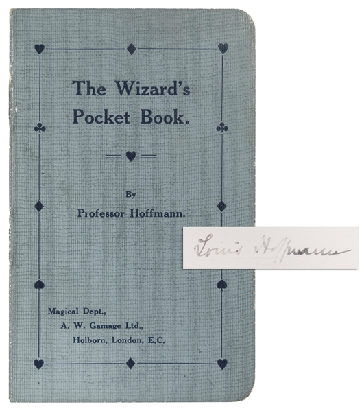  Hoffmann, Professor. The Wizard’s Pocketbook. London, ca. 1...