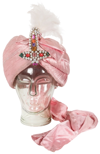  Sorcar, Pratul Chandra. Sorcar’s Jeweled Turban. Pink silk ...