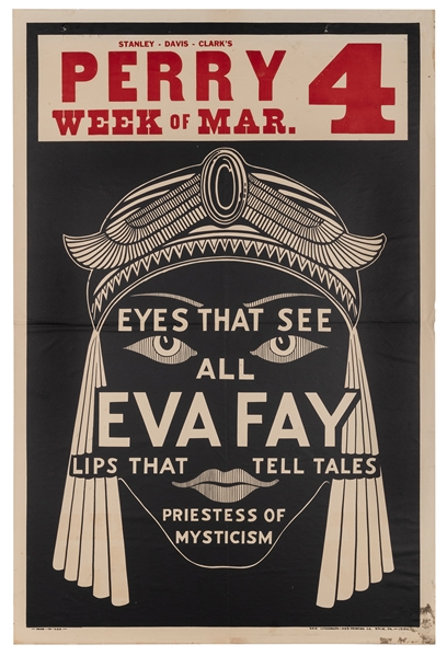  Fay, Eva. Eyes the See All. Eva Fay. Lips that Tell Tales. ...