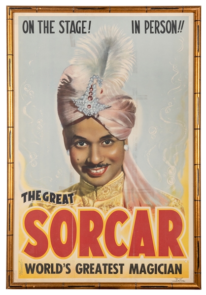  Sorcar, P.C. The Great Sorcar. India: Nirmal, ca. 1950. Bus...