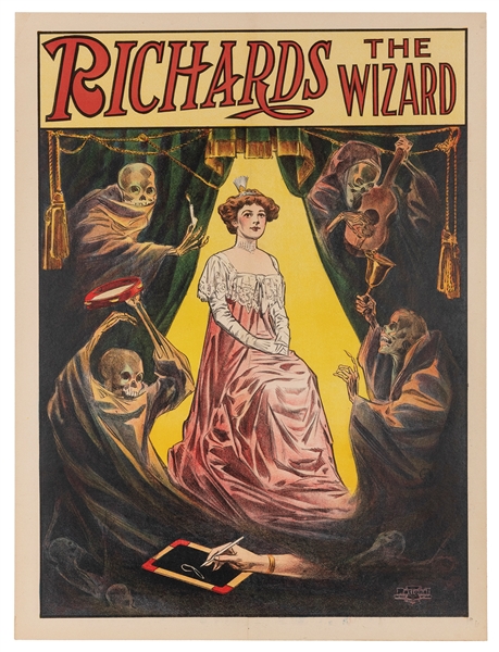  [Spirit Cabinet] Richards the Wizard Spirit Cabinet Lithogr...
