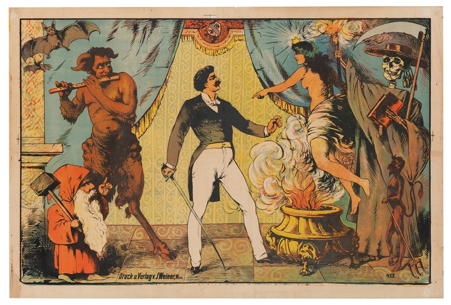  [Stock Poster] Magician’s Stock Poster. Vienna: J. Weiner, ...