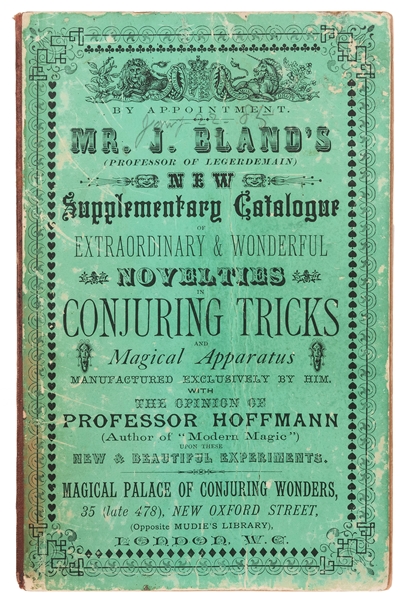  Bland, Joseph. Mr. J. Bland’s New Supplementary Catalogue o...