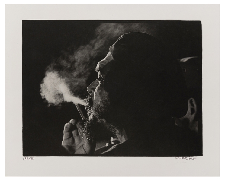  SALAS, Osvaldo (Cuban, 1914-1992). Blowing Smoke. Havana, 1...