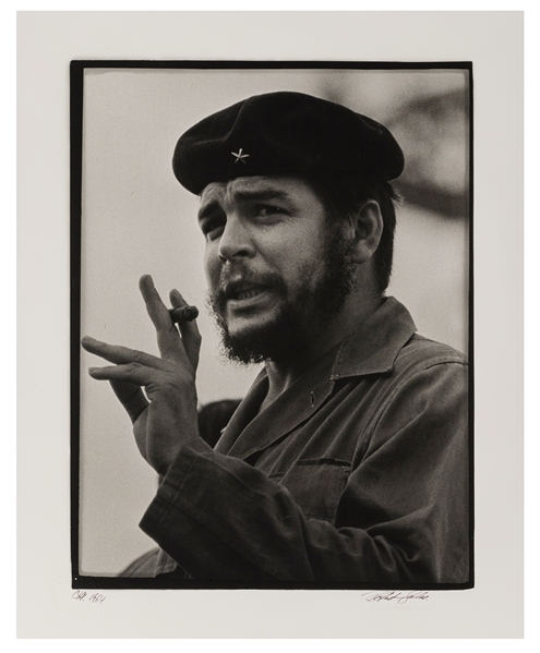  SALAS, Roberto (Cuban, b. 1940). Che Guevara with Cigar. Ha...