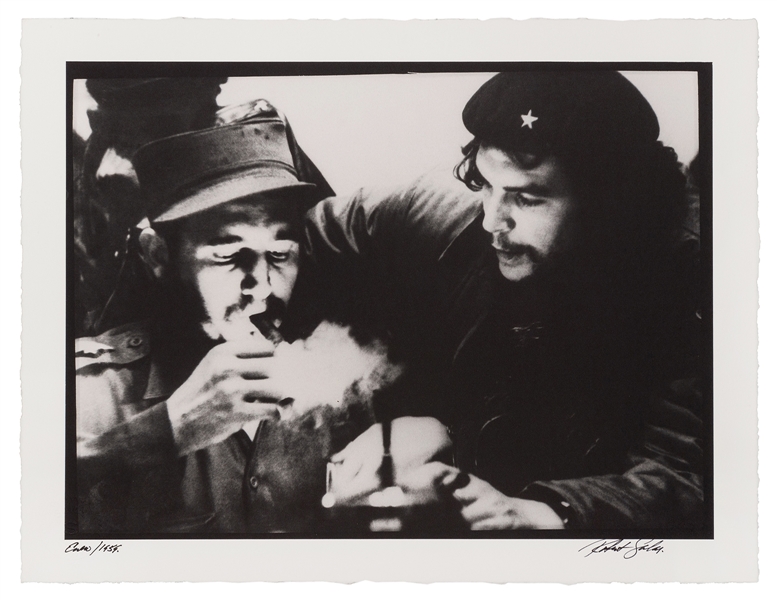  SALAS, Roberto (Cuban, b. 1940). Che Guevara and Fidel Cast...