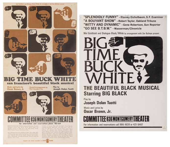  [AFRICAN AMERICAN-MUSICAL THEATER]. Pair of “Big Time Buck ...