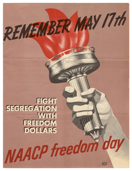  [CIVIL RIGHTS]. NAACP brochure, “Remember May 17th!” New Yo...