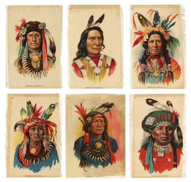  [AMERICAN INDIAN]. Group of Native American tobacco cards a...