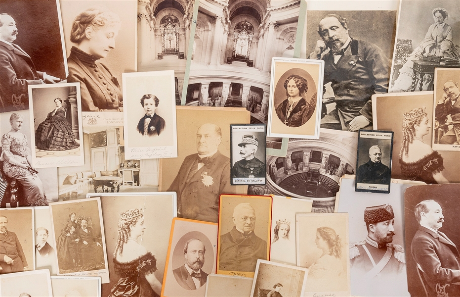  Bonaparte Family Photo Group. 19th century. Over 25 photos,...