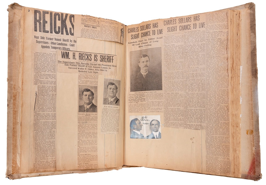  [RIECKS, William H. (1882-1963)]. Scrapbook related to the ...