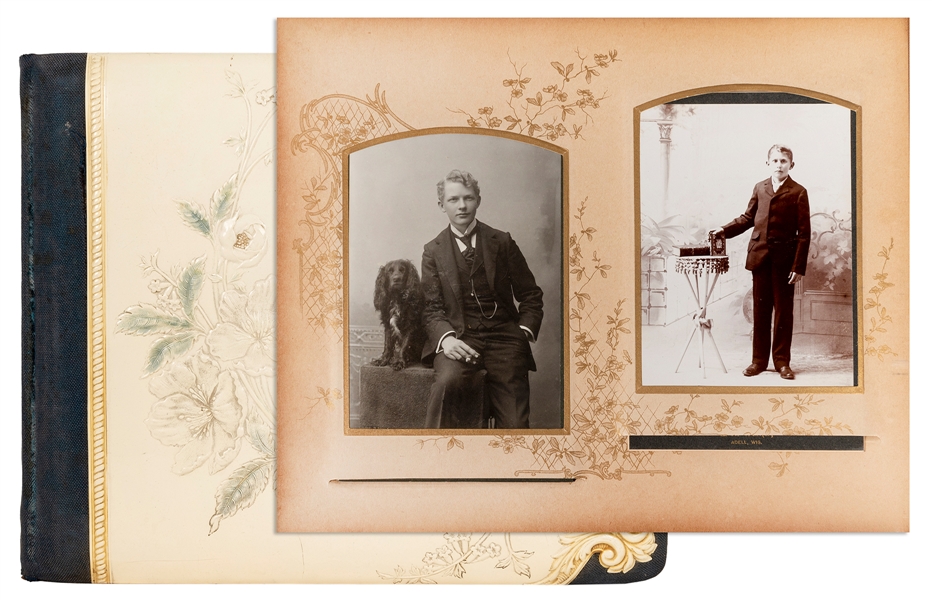  [MILWAUKEE]. A 19th/early 20th century family photo album. ...