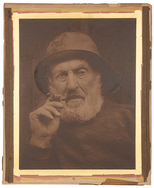  Large photograph of a fisherman. N.p., late 19th/early 20th...