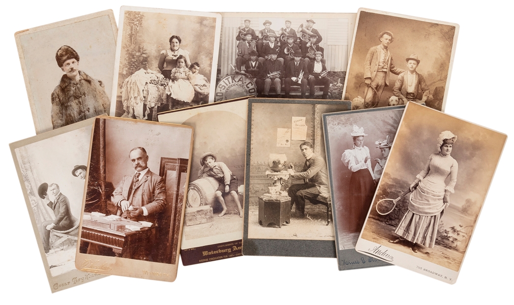  [OCCUPATIONAL]. A group of 10 cabinet cards. Including: a p...