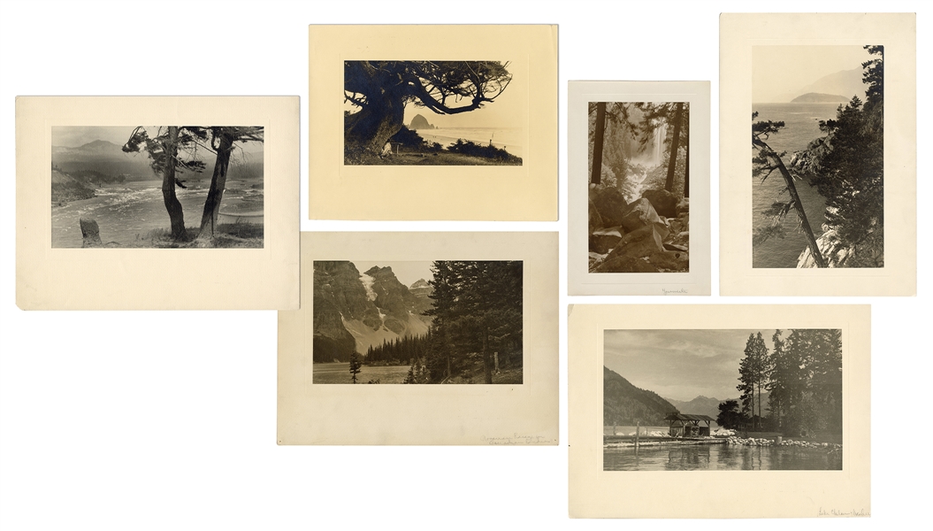  [WESTERN AMERICANA]. A group of 6 large photographs depicti...