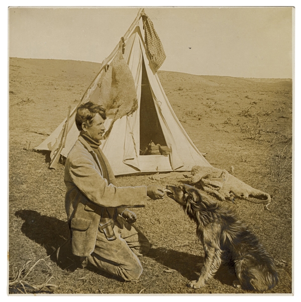  [WESTERN AMERICANA--MONTANA]. Early photograph of a shepher...