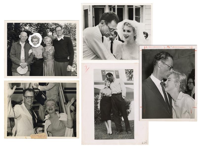  [MONROE, Marilyn (1926-1962)]. A group of 5 wire photograph...