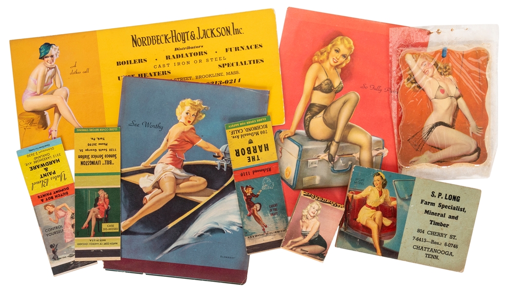  [PIN-UP]. A group of 4 vintage Esquire girl calendars and 1...