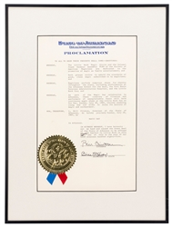  CLINTON, William Jefferson. Proclamation signed (“Bill Clin...