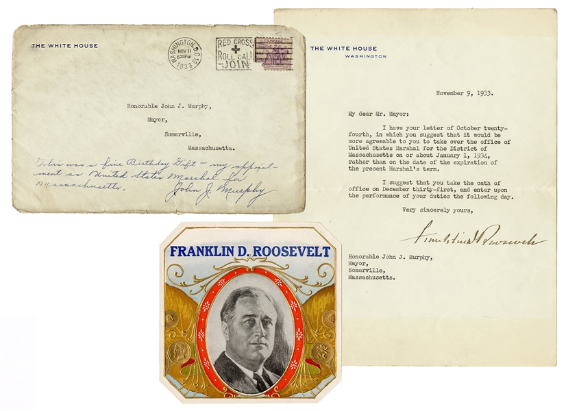 [U.S. PRESIDENTS]. ROOSEVELT, Franklin Delano (1882-1945). ...