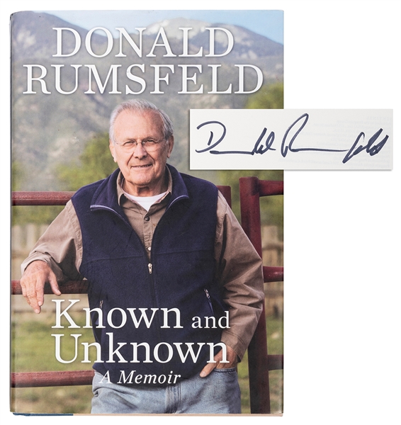  RUMSFELD, Donald. Typed letter signed (“D. Rumsfeld”) to Da...