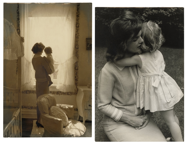  LOWE, Jacques (1930-2001). Pair of photographs of Jackie On...