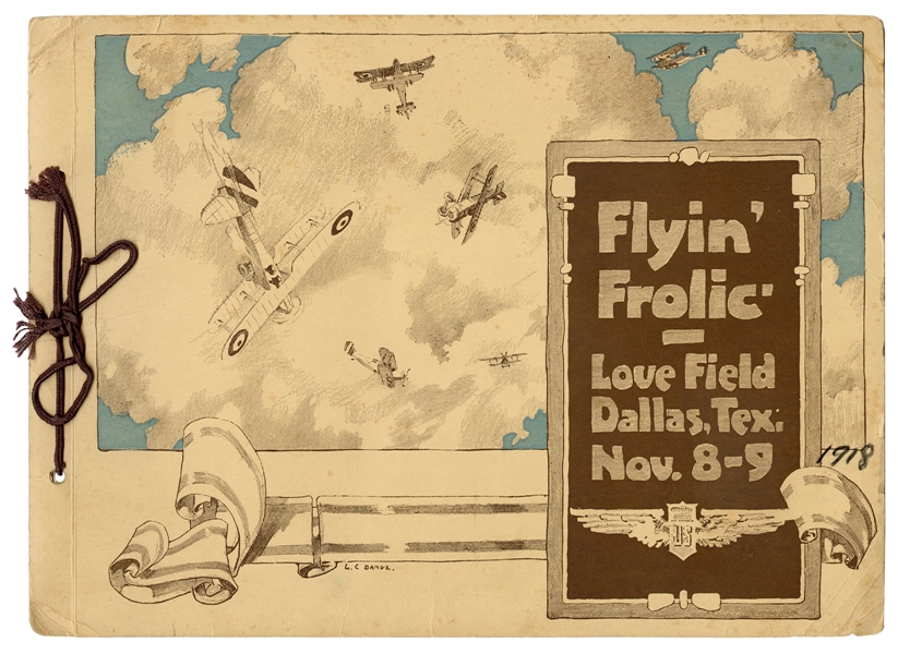  [AVIATION]. Flyin Frolic souvenir program. Dallas: 1918. 4t...