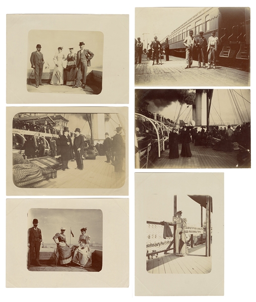  Group of 29 steamer and travel photographs including Chicag...