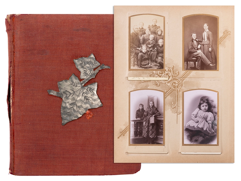  [CHICAGO]. A 19th century family photo album, including a f...