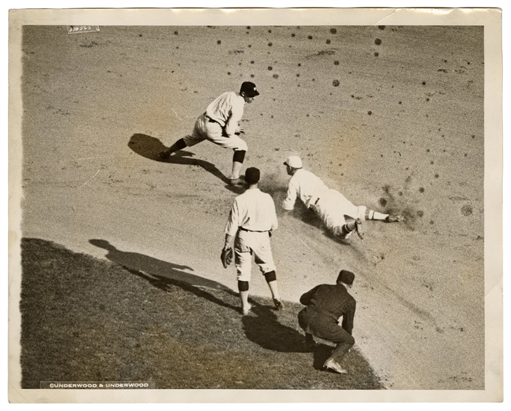  [BASEBALL-WORLD SERIES]. Photograph of Ross Youngs sliding ...