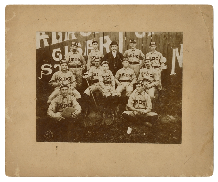  [BASEBALL]. Late 19th/early 20th century company team photo...