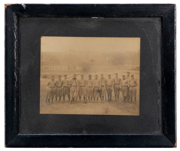  [BASEBALL]. Late 19th/early 20th century company team photo...