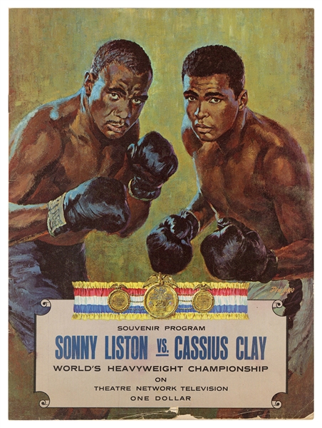  [BOXING]. ALI, Muhammad (1942-2016). Cassius Clay vs. Sonny...
