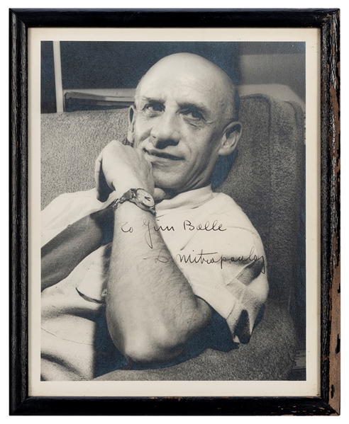  [MITROPOULOS, Dimitri (1896-1960)]. Signed photograph. Phot...