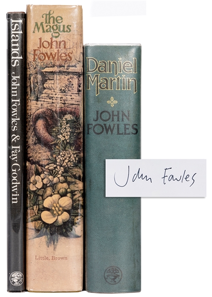  FOWLES, John (1926-2005). Group of 3 titles. Including: Dan...